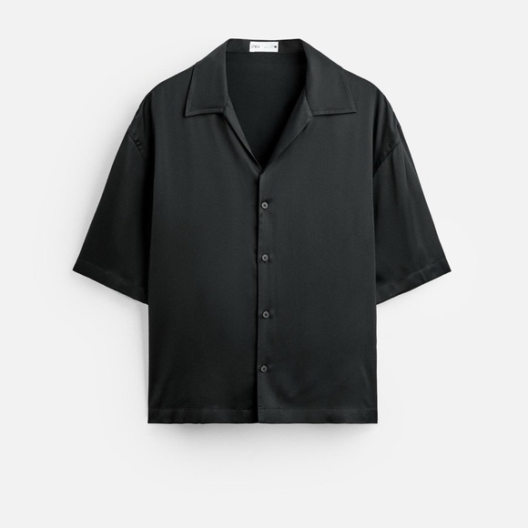 NWT Zara Satin Effect Boxy Fit Shirt - Size XL - Picture 7 of 12